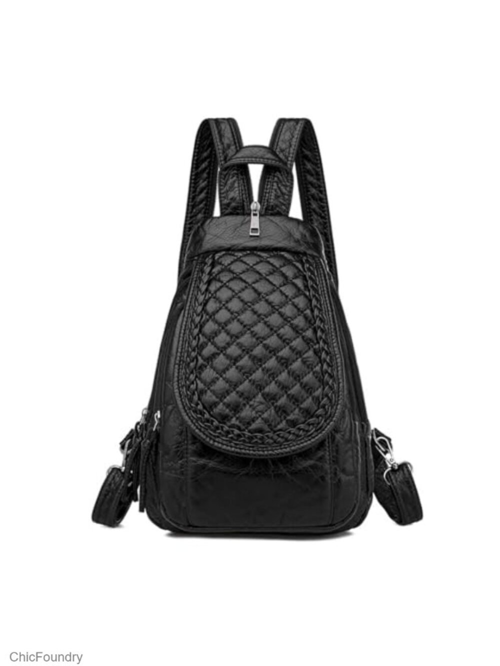 Mini Backpack for Women Soft Washed PU Leather Small Backpack Purse Ladies